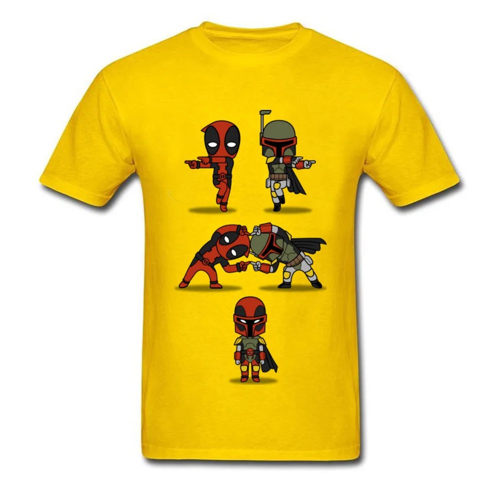 Забавная брендовая новая футболка Boba Fett Fusion Deadpool Мужская футболка Trooper Starwars o-образным вырезом хлопок топы Футболка свободная повседневная
