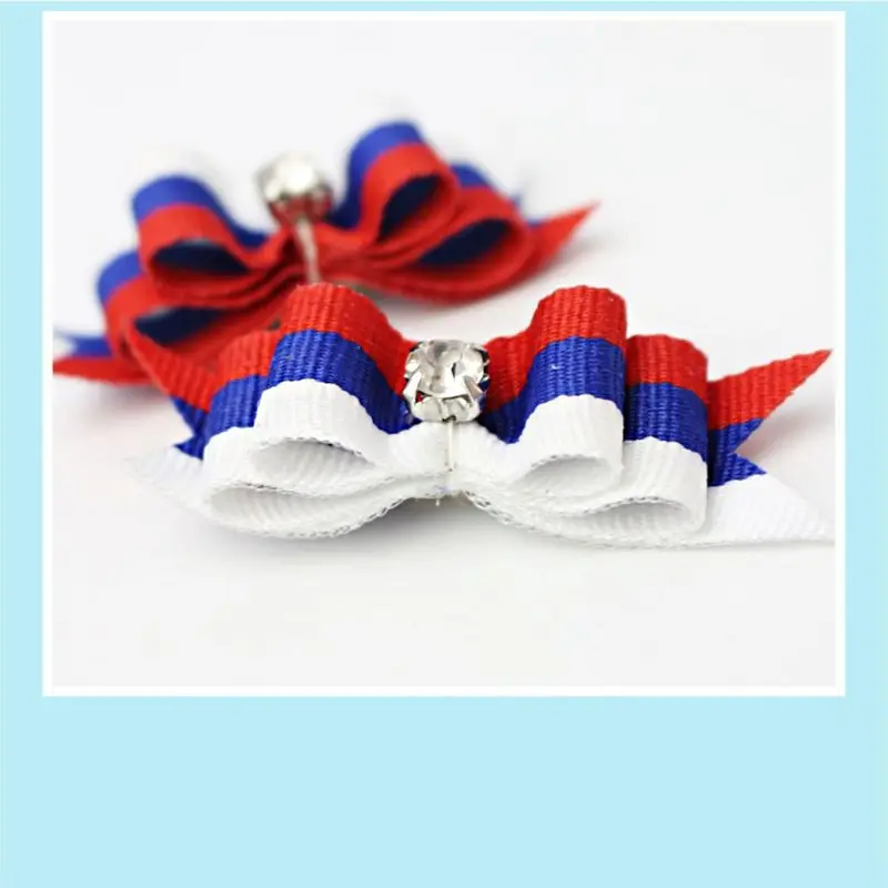 28Pcs Christmas Small Puppies Collar Attachment Bow Ties Cat Dog Bowties Charms U50E