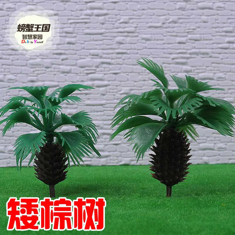 

Jiangsu Crab Kingdom DIY Sand Table Building Model Material Model Tree Torrid Zone Tree Short Palm