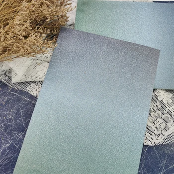 

5 sheets Blue Purple Premium Ombre Glitter Card A4 250gsm Paper Scrapbooking paper pack craft Background