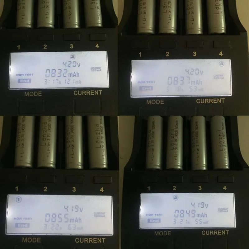 （1-24pcs）Lanzhd 14500 900mAh 3.7V Li-ion Rechargeable Batteries AA Battery Lithium Cell for Led Flashlight Headlamps Torch Mouse