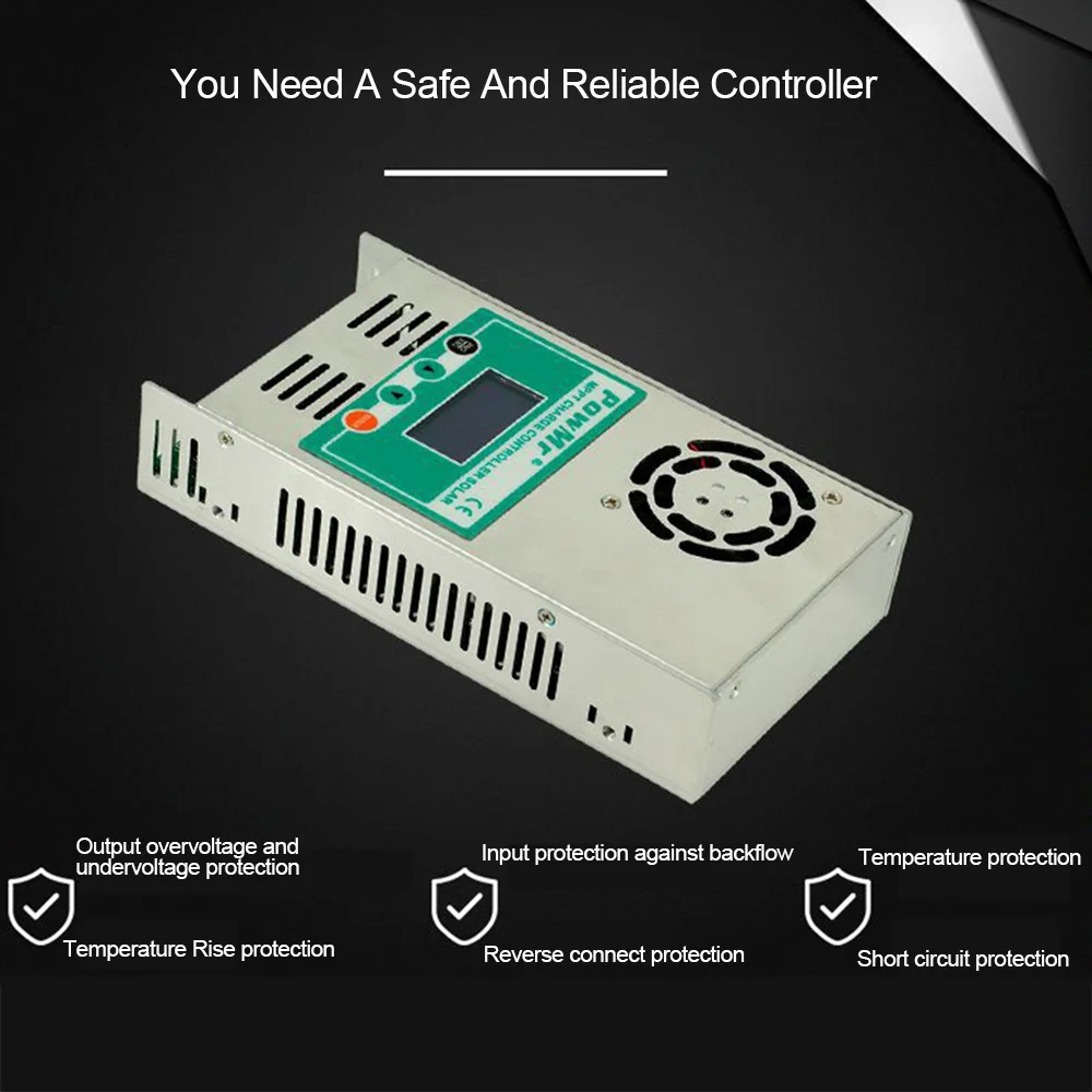 

Hot MPPT-60A Safe Reliable Discharge Controller Solar Charge 12/24/36/48V Auto-Max DC190V Input Solar Controller With Fan