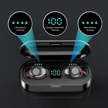 

New F9 TWS Bluetooth Earphones Mini In-Ear Sports Running Earbuds Wireless Headset HD Call 9D Stereo Music With 1200mAh