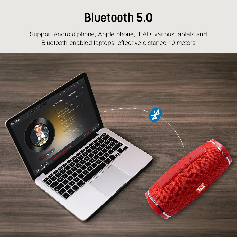 Портативный Водонепроницаемый Открытый HIFI Колонка беспроводной Bluetooth динамик сабвуфер звуковой ящик Поддержка FM радио TF Mp3