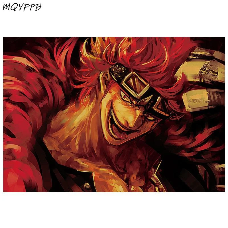 Anime One Piece Eustass Kid Kraft Paper Poster Wall Sticker Gift Decoration Household Goods Painting Calligraphy Aliexpress
