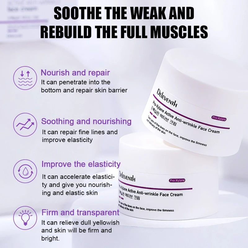 Moisturizing Anti-wrinkle Face Cream Repair Skin Barrier Nourishing Whitening Cream Shrink Pores Fades Fine Lines Firm Skin Care