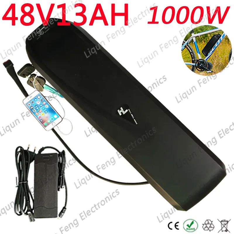 Аккумулятор Hailong с USB и выключателем литиевая батарея 48 в 13 А · ч для