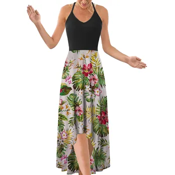 Hillsionly Plus Size Women's Summer Spaghetti Strap Dress Sleeveless Casual Women's Dresses Sexy Maxi Dress For Women 2021 8