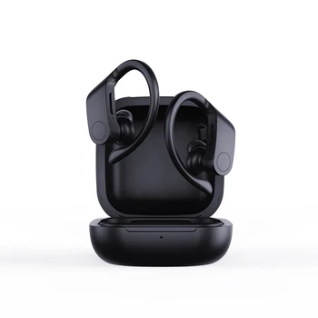 

bluetooth 5.0 tws earphones IPX4 waterproof true wireless earbuds ear hooktype headset HiFi stereo Earpiece with charging box