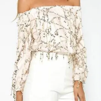 

Jumpsuit sexy sequined long sleeve jumpsuit shorts streetwear women bodysuit rave festival clothing Bodysuits Sexy Club Skinny