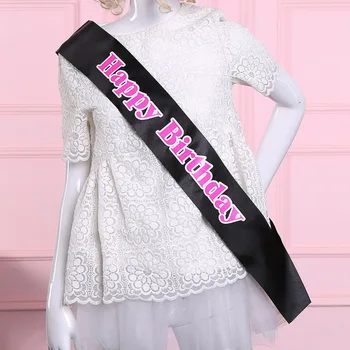 

12pcs birthday party sash happy birthday letters bachelorette girls night out hen party birthday event party supplies new 2020
