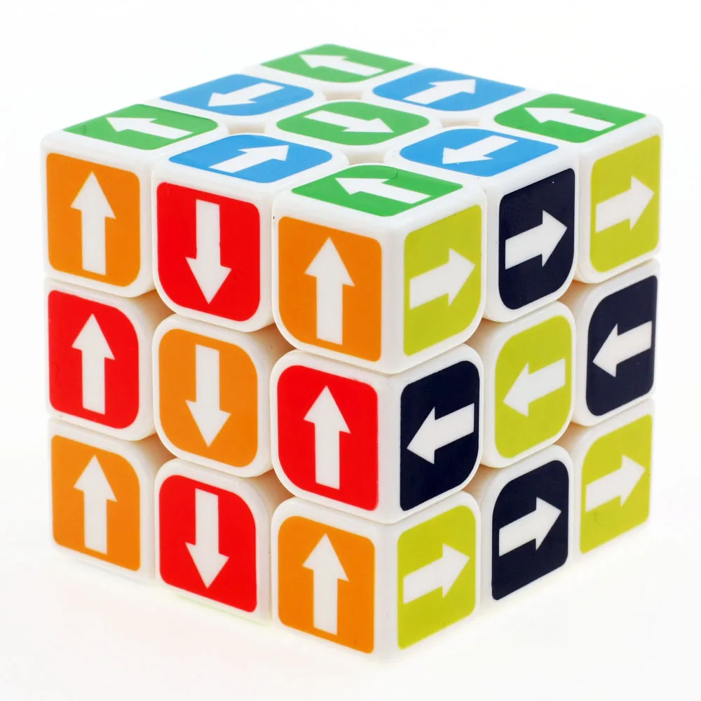 NEW ZCUBE 3X3X3 Magic Cube Arrow Sticker Frost Stickerless Puzzle 3 by 3 57mm Cube High-performance Game Puzzle Children's toys
