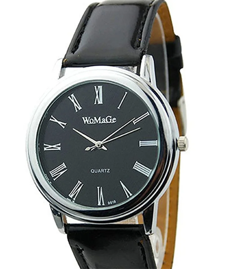 

Supply Delicacy Popular Rome Measuring Belt Watch Fashion Pure Black Womage Watches Gift Watch Wholesale