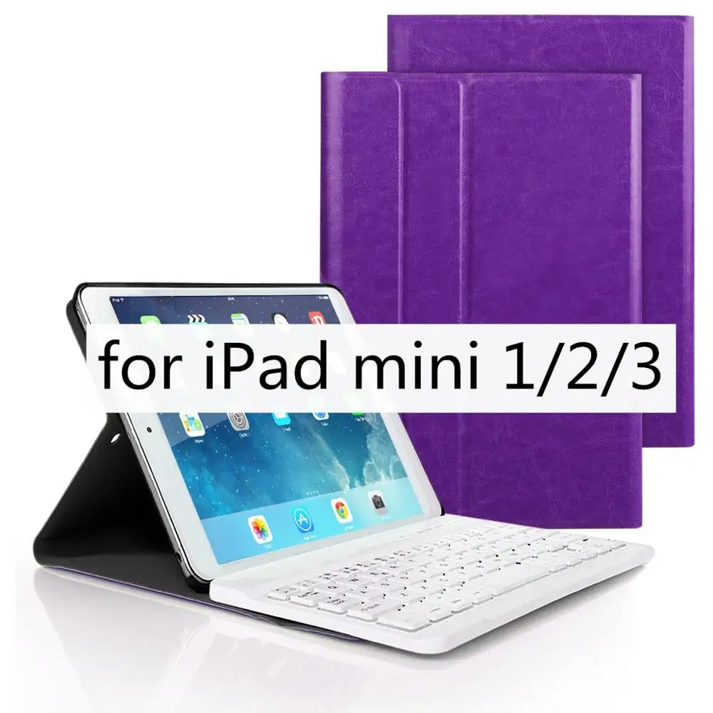 for ipad mini 123 Smart Keyboard чехол для iPad mini 1/2/3 смарт-чехол для iPad mini 4/5 A1489 A1490 A1491 A1599 A1600 A1432 A1454 A1455 - Цвет: for ipad mini 123