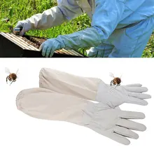 Безопасные перчатки из овчины для пчеловодства, анти-пчела, антиприжигание для профессионального аппетитного пчеловод пчеловодство, 1 пара