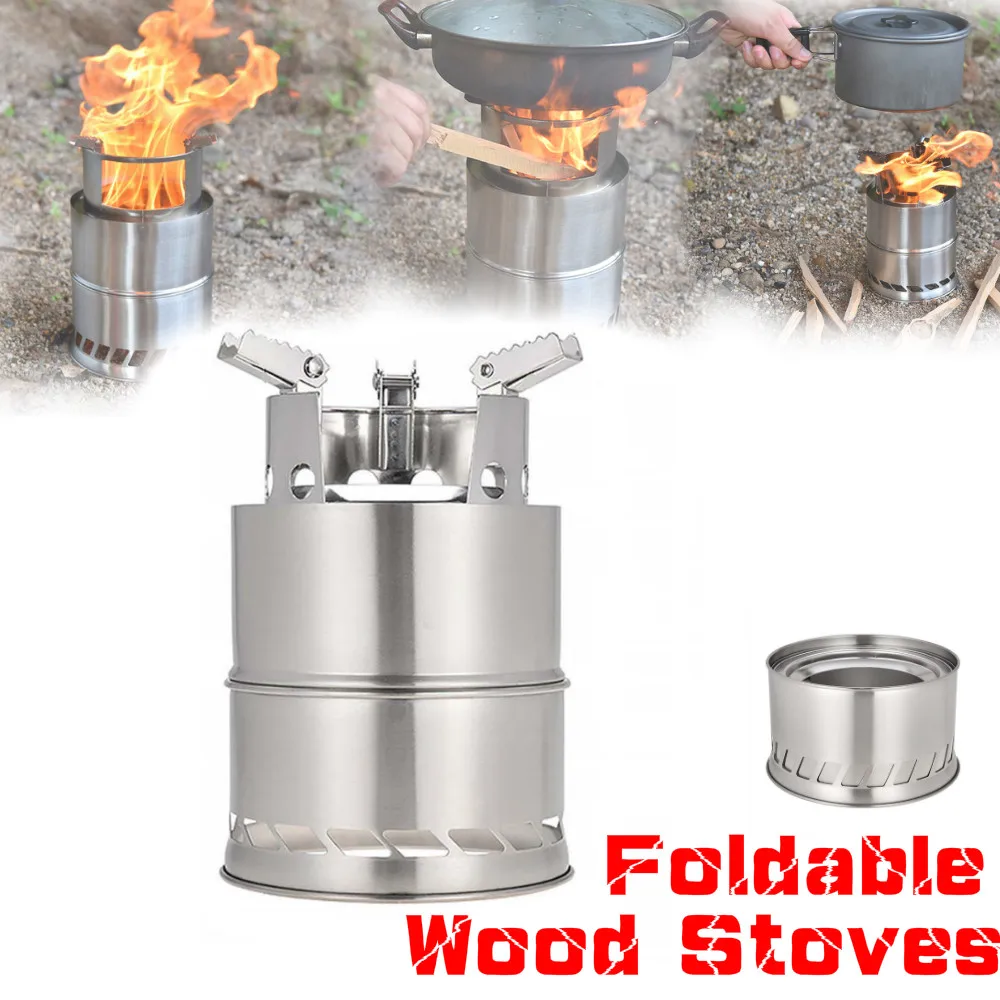 

ELYON Bump Outdoor Camping Furnace Deconstructable Picnic Barbecue Stoves Cross Border Detachable Wood Burner Furnace Easy Carry