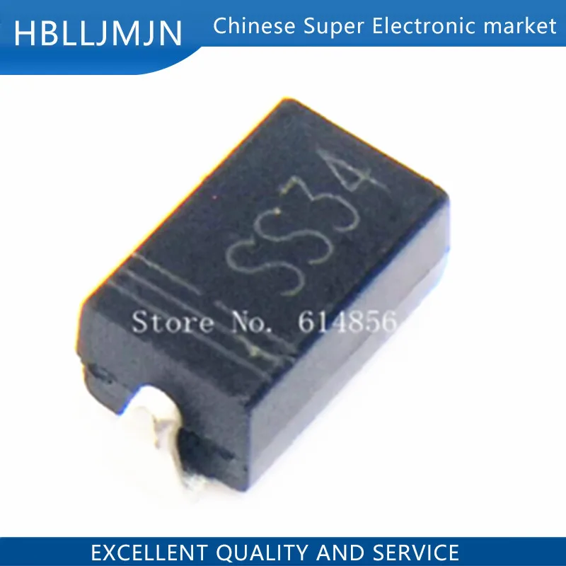 100 шт. IN5822 SS34 SK34 SK34B DO-214AC 1N5822 SMD Schottky барьерные диоды | Электронные компоненты и