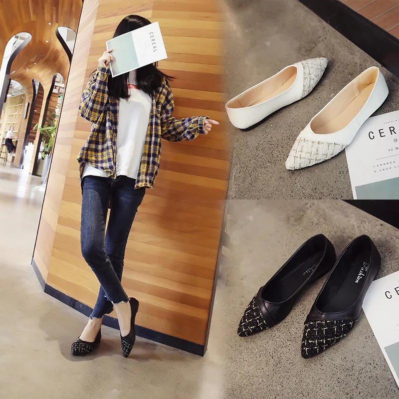 

WOMEN'S Shoes 2019 Autumn New Style Comfortable Flat Moccosins Korean-style Summer Simple Casual Shoes Shallow Mouth Versatile