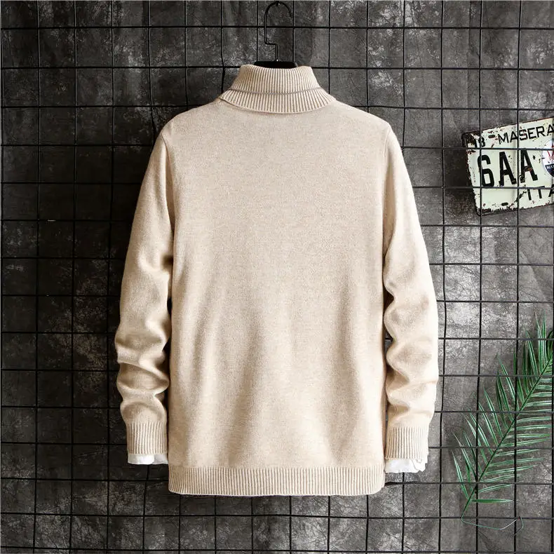 High-Neck Sweater Men Pullovers Quality Male Turtlenck Pullover Men Autumn Winter Thicken Turtle-neck Sweaters Mens MuLS Brand 15