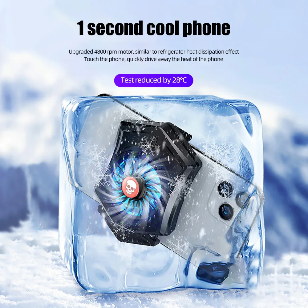 ! ACCEZZ портативный мобильный телефон кулер радиатор для iPhone 11 XS XR 8 7 Xiaomi Samsung