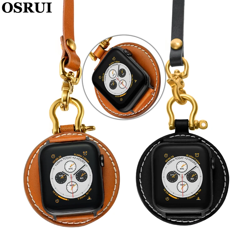 

Classic Pocket watch strap for apple watch series 5 4 44mm 40mm leather correa iwatch 2 3 38mm 42mm apple watch 4 5 Accessories