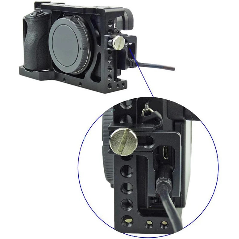 IG-Cable Clamp Hdmi Lock Clamp For Sony A6500 /A6300 /A6000 Camera Dslr Camera Cage Photography Kit Rig