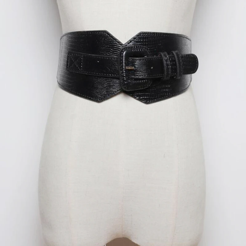 

Новинка в винтажном стиле; Кожаные женские ремни корсет на резинке, отделка из овчины, широкий связывание ремни для женское платье поясом в Корейском стиле, модная обувь аксессуар-ремешок