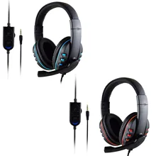 Vococal 3,5 мм Проводная игровая гарнитура с глубоким басом Накладные наушники для PS4 Xbox One ПК компьютер Ноутбук