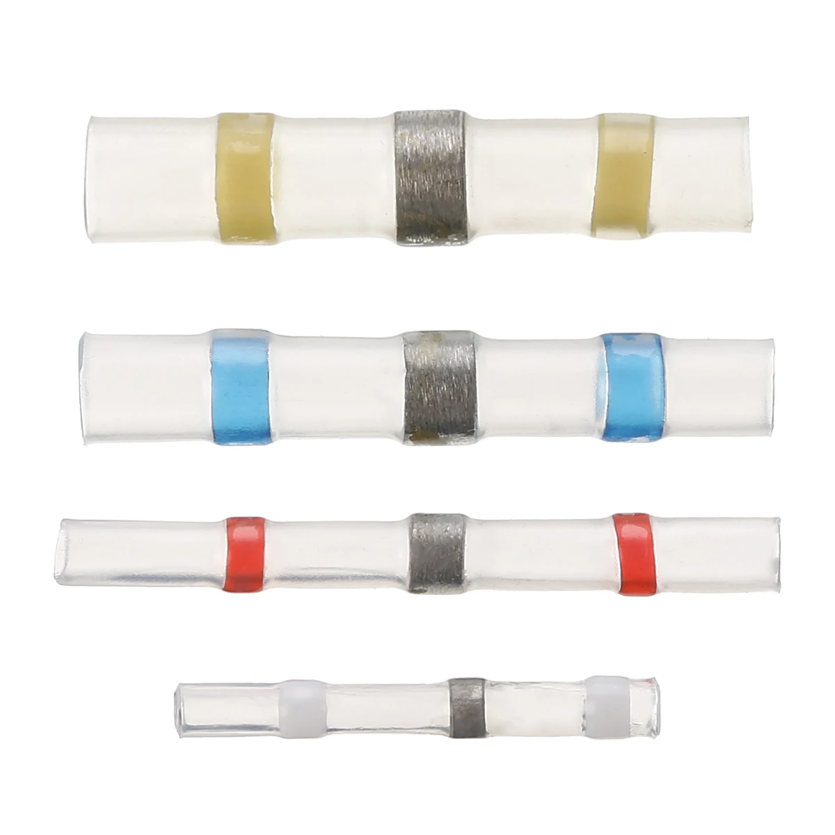 

100pcs Waterproof Heat Shrink Butt Wire Connector 26-10 AWG Solder Sleeve Splice Connector Terminal Kit