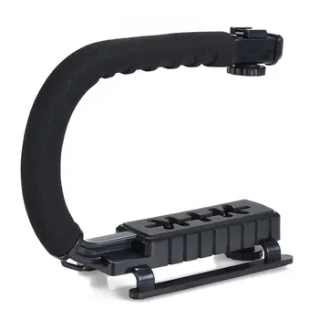 

DV C Shaped Camera Handheld Holder Flash Bracket U Type DV Hand Motion Stabilizer Stable Frame Grip for Video DSLR SLR