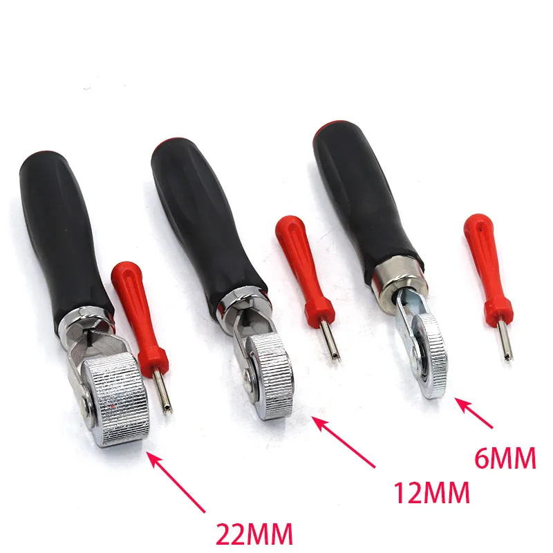 Portable Car Tire Repair Tool Metal Compaction Roller with Rubber Handle Car Motorcycle Tire Repairing Tool and send a wrench (2)