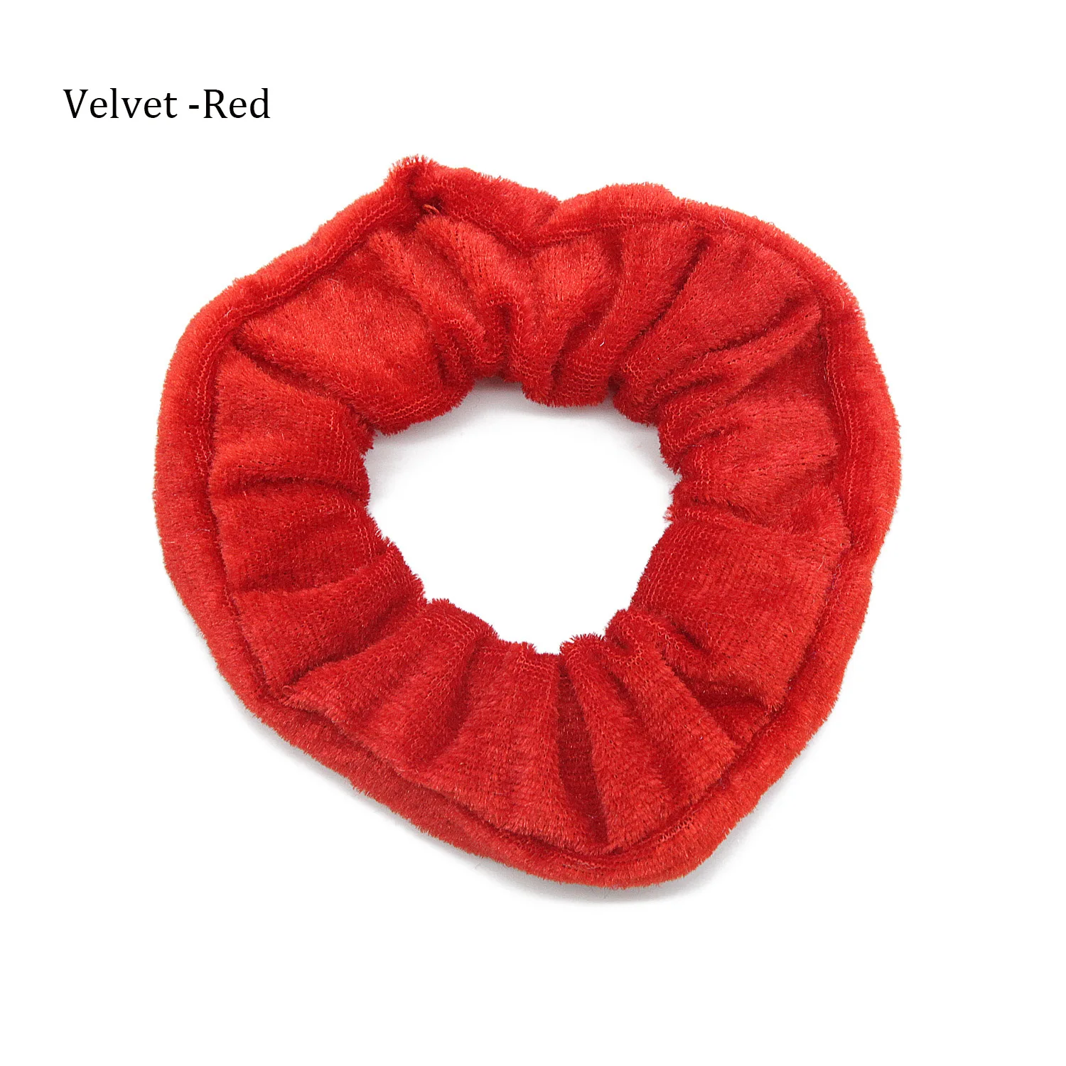 Velvet -Red Резинка для волос, резинка для волос, резинка для волос, держатель для хвоста, жемчужные бусы, женские резинки для волос, аксессуары для женщин - Цвет: Velvet -Red