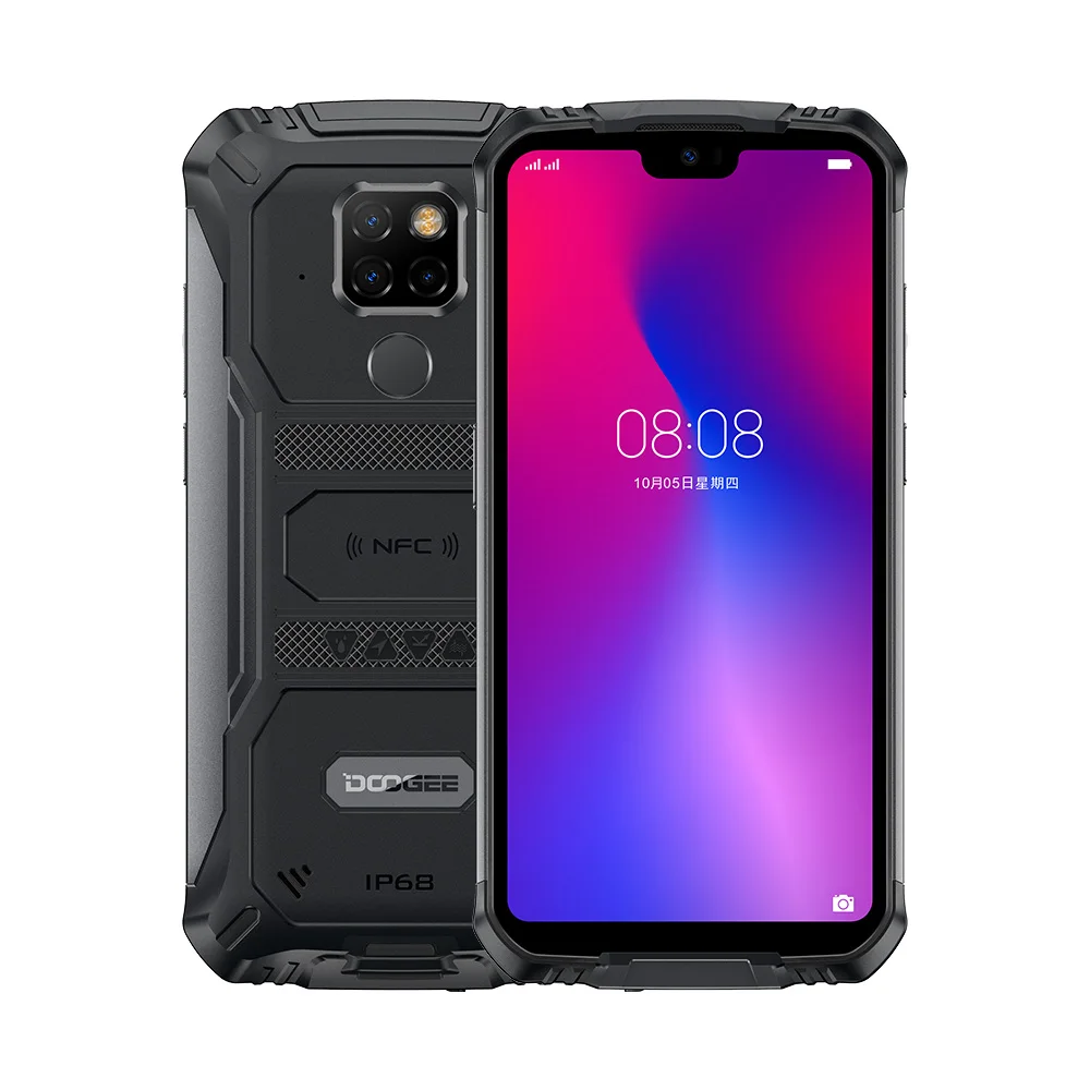 DOOGEE S68 Pro 5,84 дюймов Android 9,0 прочный для мобильного телефона IP68 Ударопрочный смартфон MTK P70 6 ГБ 128 ГБ сотовый телефон 21MP AL камеры