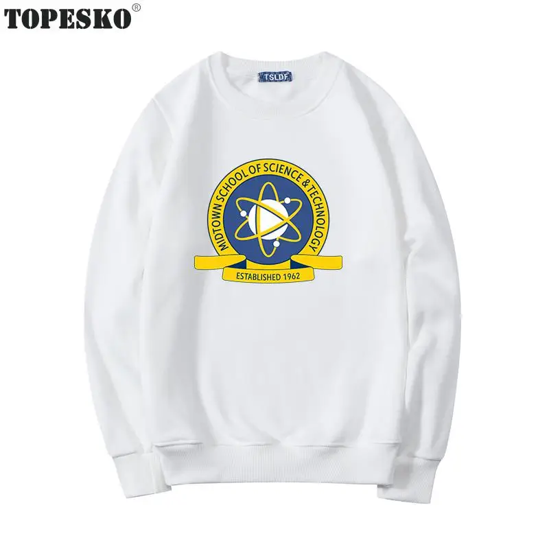 TOPESKO том Холланд мужские и женские толстовки с принтом в стиле школы, уличная Мужская толстовка унисекс