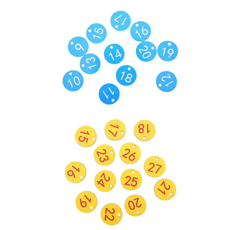 Etiquetas con números de Material Abs para granja, suministros de cría de animales, 1-100, herramienta de apicultura con números, etiqueta para granja