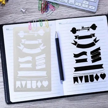 

Cute Hollow Craft Dies Graffiti Drawing Template Ruler Scrapbooking Template