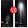 5 Modes Shower Head Black Silver 360 Degrees Rotating High Pressure Sprayer Nozzle Filter Bathroom Shower heads with Stop Button 3