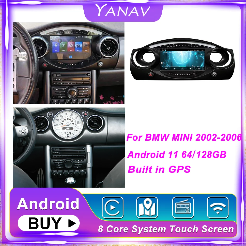 Автомагнитола для BMW MINI 2002-2006 2 Din Android 11 | Автомобили и мотоциклы