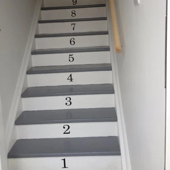 

Numbers for Stairs Stairway Number Stickers Stair Riser Decals Stair Floor Number Vinyl Sticker Decal Mural Home Decor