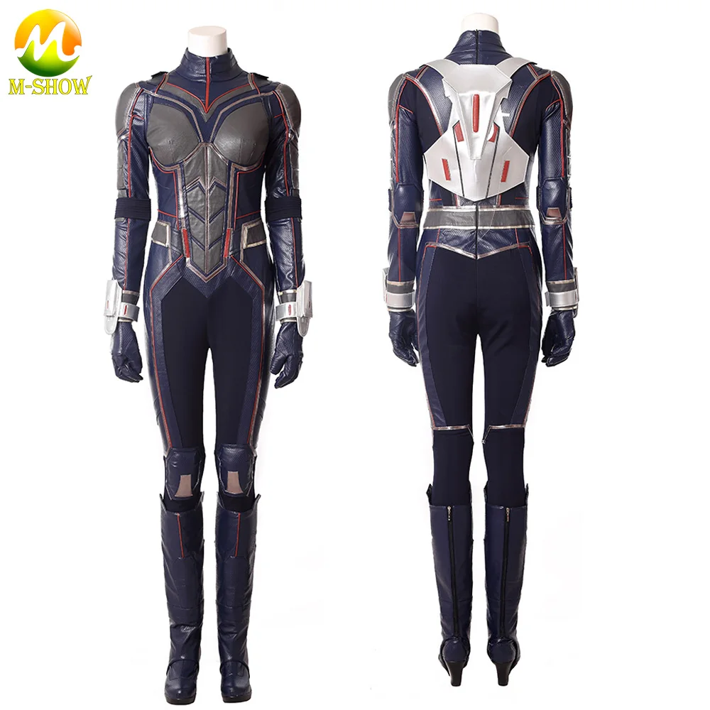 

Superhero Wasp Cosplay Costume Jumpsuit Hope Van Dyne Battle Suit Luxious Women Outfit for Halloween Carnival Party Any Size