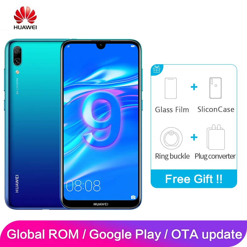 Huawei Enjoy 9 Y7 Pro, глобальная ПЗУ, 4 Гб, 128 ГБ, 6,26 дюйма, восьмиядерный смартфон Snapdragon 13 МП, 450, Android 8,1, 4000 мАч, две карты