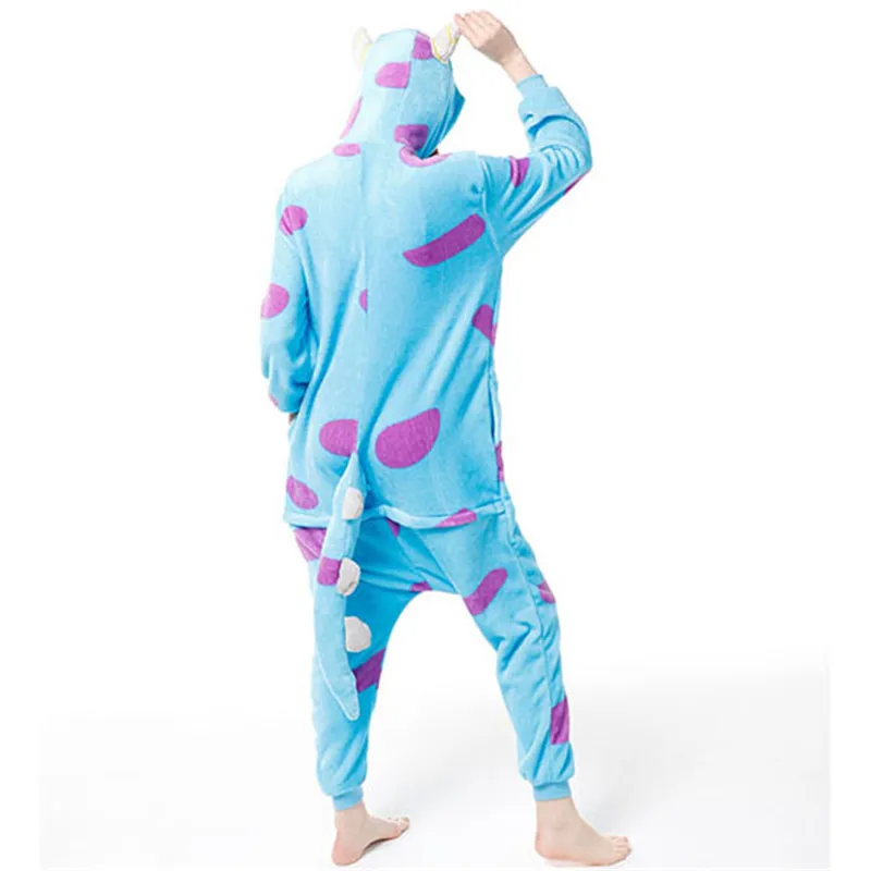 Children Flannel Pajamas Kids Winter Sleepwear Boys Cute Unicorn Stitch Onesies Girls Hooded Pajamas Sets Animal Pyjama Homewear big baby nightgown