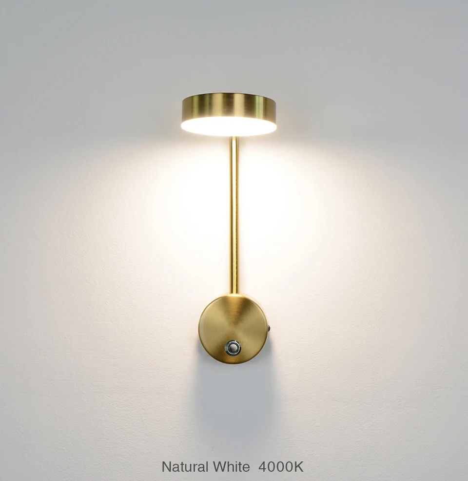 Moderne und Schlichte LED-Innenbeleuchtung Wandleuchte 9W Touch-Stufenlose Dimmung Heim Schlafzimmer Nachttisch Spiegel Verstellbare Wandlampe – Detail 6