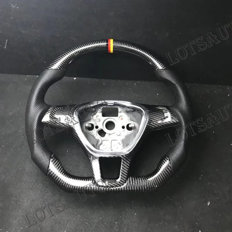 Настоящее углеродное волокно руль для FIT VW Golf/TIGUAN/POLO/Lamando/замена