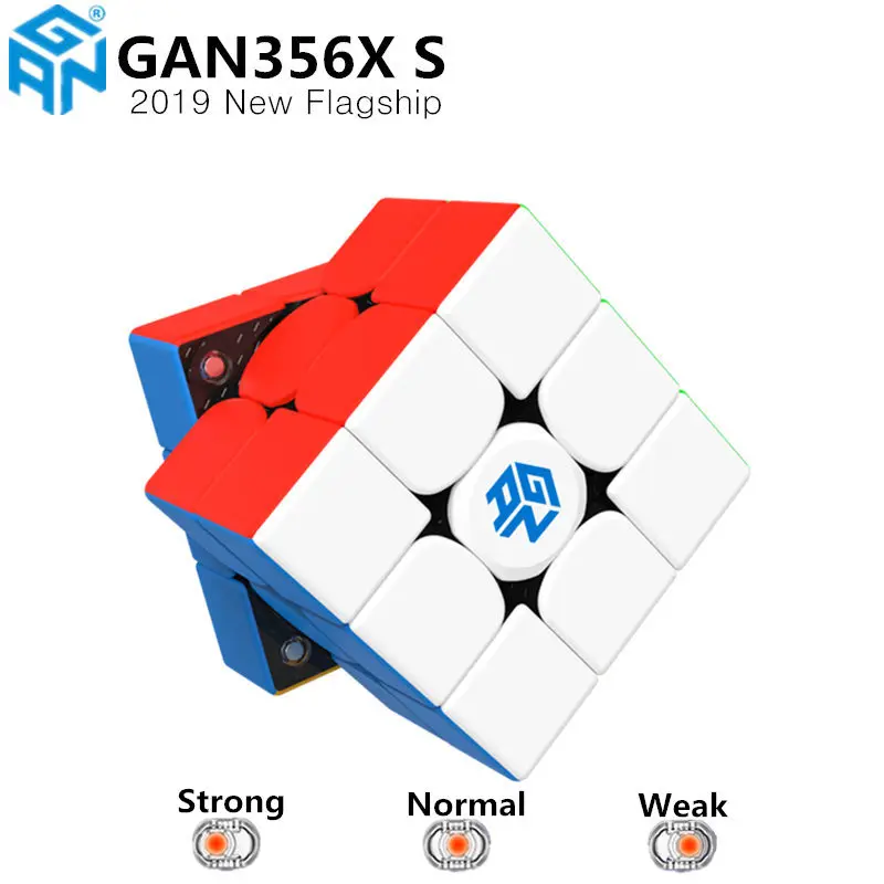 Beste Nieuwe GAN356X S Magnetische 3x3x3 Magic Speed Cube Stickerloze Professionele GAN356 X S Magneten Puzzel Cubes voor Concurrentie GAN356 XS