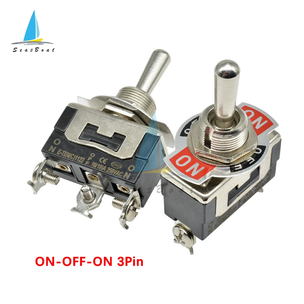 Miniature On Off Small SPST Toggle Switch 16A 250VAC Heavy Duty Rocker Switch 2 3 4 6 12 Pin ON-OFF ON-ON ON-OFF-ON motion sensing light switch Wall Switches