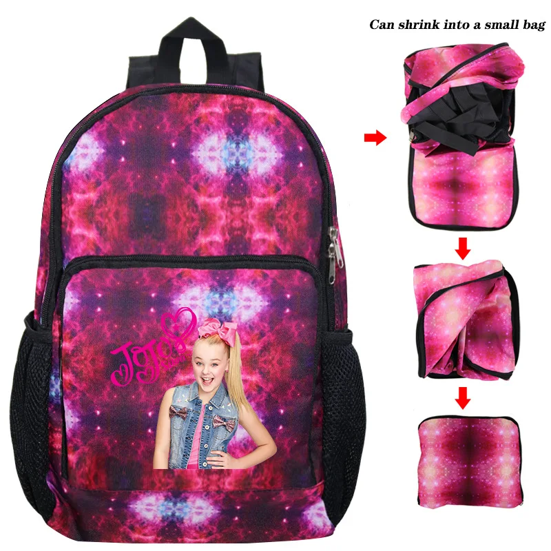 photo colour Дети Jojo Siwa рюкзак для девочек школьная сумка супер звезда школьный персональный книга сумки печать mochila большой емкости Bolsa - Цвет: photo colour