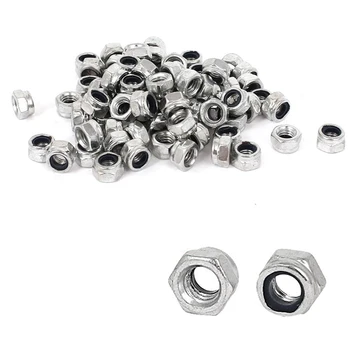 

304 Stainless Steel Nylock Nylon Insert Hex Lock Nuts