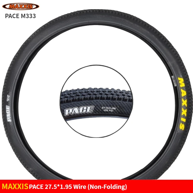 Maxxis PACE M333 MTB Складные шины 26/27/29X1,95/2,1 горный велосипед шины анти прокол велосипедные шины - Цвет: 27.5X1.95