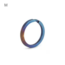Bluing Titanium Alloy EDC Key Ring - Outdoor Small Tool & Accessories in Blue (25mm)